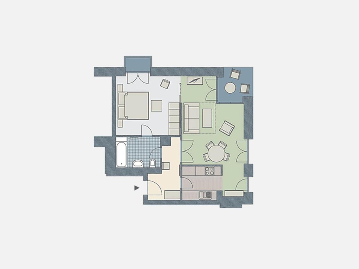 Kaiservillen Heringsdorf - Ferienwohnung Mit 1 Schlafzimmer Und Terrasse D204 ภายนอก รูปภาพ